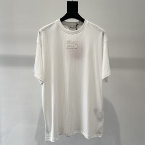 Miu Miu Women's Fashion Casual Letter Pattern Short Sleeve T-Shirt